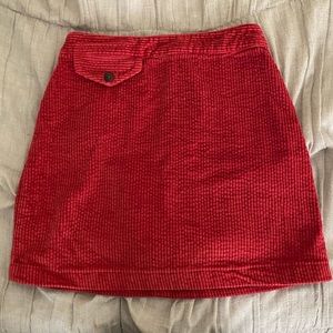 Blood orange corduroy urban outfitters skirt